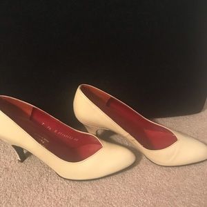Charles Jourdan cream pumps BOGO